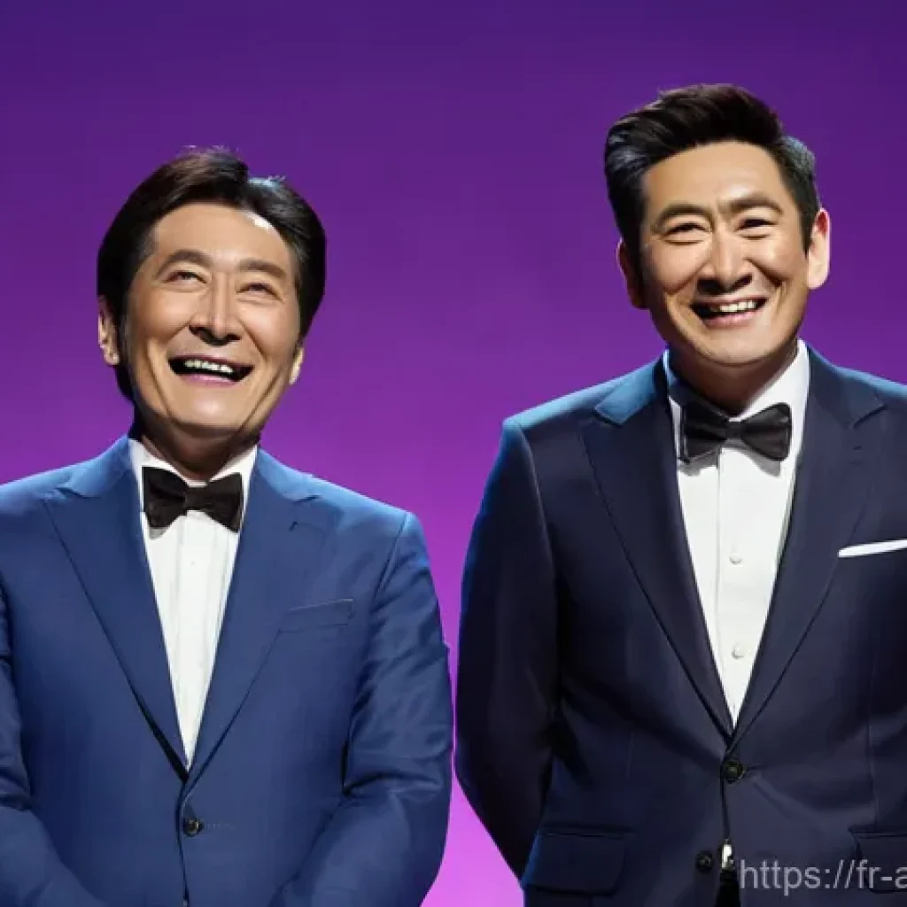 다운타운 출연 프로그램 분석 - **"Legendary Duo's Comedic Synergy"**
    A high-resolution, vibrant image depicting two middle-aged...