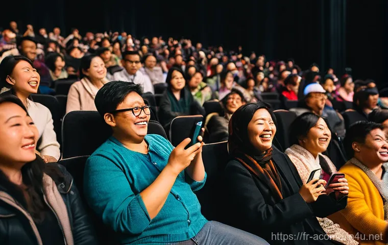 아시아 개그 페스티벌 리뷰 - **Prompt:** An Asian comedian performs a captivating visual comedy sketch on stage, utilizing incred...